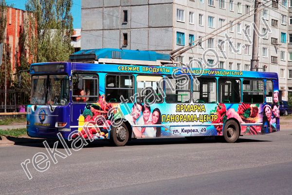 Реклама троллейбусе цена Омск Реклама троллейбусе цена Омск